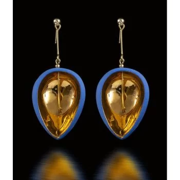 Cercei frunza scurti II-bijuterie-raluca-buzura